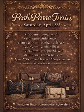 Posh Posse Train: Saturday April 25th